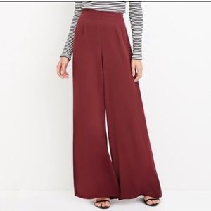 Forever 21 Wine Red Palazzo Pants